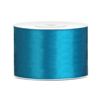 Partydeco Cadeaulint   turqoise   5 cm x 25 meter   satijn   sierlint   inpakken   decoratie