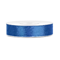 Luxe sierlint of cadeaulint   blauw   12 mm x 25 meter   satijn