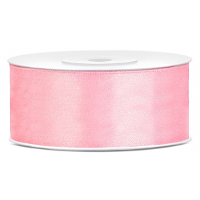 Sierlint satijn   Lichtroze   2.5 Cm/25 mm x 25 meter   Cadeaulint satijnlint/sierlinten   Hobby