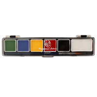 Carnaval Gezicht / Face paint verf set   multi kleuren   schmink / make up   waterbasis