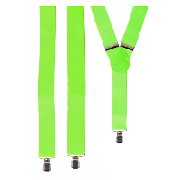 Carnaval verkleed bretels   fluor groen   polyester   volwassene   accessoires