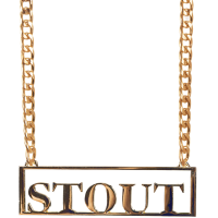 Carnaval verkleed ketting / sieraad   metaal   goud   stout   gangster / foute party