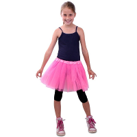 Carnaval verkleedkleding rokje   Tule stof   voor meisjes   roze   one size   ballerina