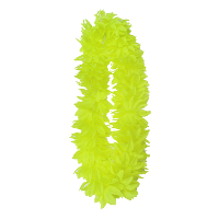 Partyxplosion Hawaii slinger   neon geel   1 m   polyester   feestartikelen