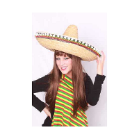 Sombrero verkleed hoed Cancun de luxe   55 cm   Mexicaanse thema hoeden