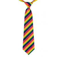 Partyxplosion stropdas pride   regenboog kleuren   pride thema   gestreept