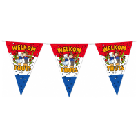 PartyXplosion vlaggenlijn welkom thuis   10 meter   holland thema   rood/wit/blauw