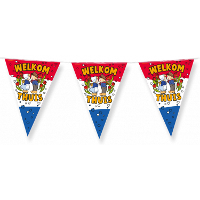 PartyXplosion Welkom Thuis Vlaggenlijn   Rood/Wit/Blauw   10 m   binnen/buiten   Folie