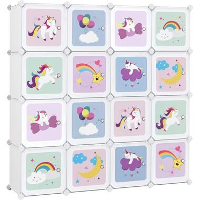 Parya Home 16 Kubus Kinder Opbergkast, Wit