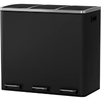 Parya Home 54L Prullenbak zwart