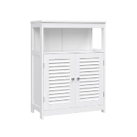 Parya Home   Badkamerkast   Vrijstaande Kast   2 Deuren   Hout   Wit