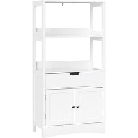 Parya Home   Badkamermeubel   Badkamerkast   2 Planken   2 Deuren   Hout   Wit