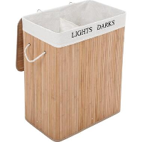 Parya Home Bamboe wasmand, 100 L opvouwbaar