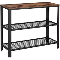 Parya Home   Bijzettafel   Industrieel   Hout/Metaal   101,5x35x80 cm
