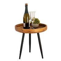 Parya Home   Bijzettafel   Salontafel   Hout  40cm