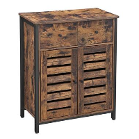 Parya Home   IndustrieÃ«l Dressoir   2 Deuren en 2 lades   Bruin