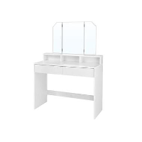 Parya Home Kaptafel, kaptafel met opklapbare spiegel en 2 laden