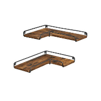 Parya Home L vormige hoekplank, set van 2, wandplank