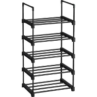 Parya Home metalen schoenrek met 5 niveaus   zwart