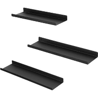Parya Home Metalen wandplanken, set van 3, zwevende planken