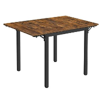 Parya Home Opvouwbare eettafel Vintage Bruin/Zwart