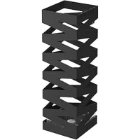 Parya Home Paraplubak Zwart   Metalen Paraplubakken 49 CM Hoog