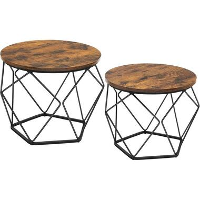 Parya Home ronde salontafel, set van 2, woonkamertafel