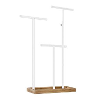 Parya Home   Sierradenrek   Oorbellenstandaard   2 in 1   Hout   Wit