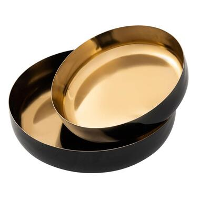 Parya Home   Sierschaal Set van 2   22x18   Goud   Metaal
