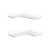 Parya Home zwevende planken, set van 2, L vormige hoekplanken