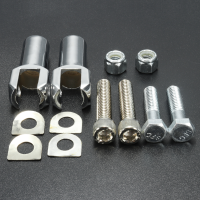 Passenger Foot Rest Peg Support Mount Holder Clevis Kit For Harley Softail