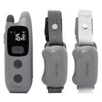 PatPet P halsband 682 Trainingshalsband voor honden 3 trainingsmodi 16 niveaus van schokken voor 1/2 honden Trainingshal