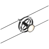 Paulmann 12V railsysteem set GU5.3 Zwart (mat), Chroom