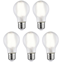 Paulmann 29091 LED lamp Energielabel E (A   G) E27 Peer 7 W Neutraalwit (Ø x h) 60 mm x 106 mm 5 stuk(s)