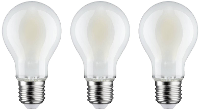 Paulmann 29093 LED lamp Energielabel E (A   G) E27 Peer 9 W Neutraalwit (Ø x h) 60 mm x 106 mm 3 stuk(s)