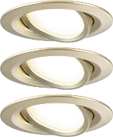 Paulmann 92404 Nova Coin LED inbouwlamp Set van 3 stuks LED 6 W Goud (mat)