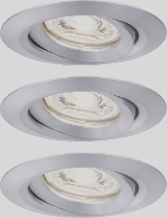 Paulmann 92975 EBL Nova mini Plus Coin LED inbouwlamp Set van 3 stuks 4.20 W Aluminium
