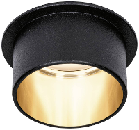 Paulmann 93378 LED inbouwlamp LED LED vast ingebouwd 6 W Zwart (mat), Goud