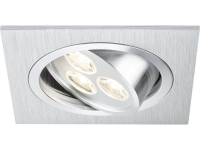 Led Inbouwlamp Set Van 3 Aluminium (geborsteld) 12 W Paulmann Aria 92532