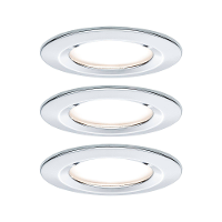 Paulmann Inbouwlamp voor badkamer Set van 3 stuks 19.5 W Chroom (glanzend)