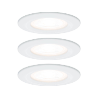 Paulmann Inbouwlamp voor badkamer Set van 3 stuks 19.5 W Wit (mat)
