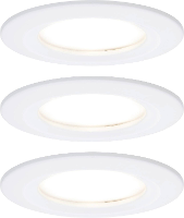 Paulmann Nova Inbouwlamp voor badkamer Set van 3 stuks LED LED 18 W IP44 Wit (mat)