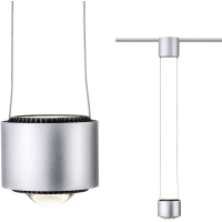 Paulmann Urail Pendel Aldan 230V railsysteem lamp URail 8.5 W LED Chroom (mat), Zwart