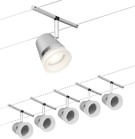 Paulmann WireDC Set Cone Kabelbasissysteem GU5.3 Chroom (mat), Chroom