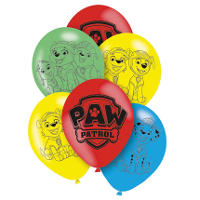 Paw Patrol themafeest ballonnen   6x   gekleurd   28 cm   voor kinderen
