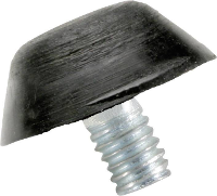 PB Fastener 110484 Stootbuffer Cilindrisch Zwart (Ø x h) 10 mm x 10 mm 1 stuk(s)