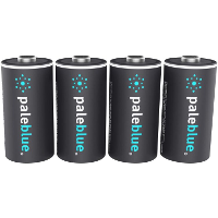 Paleblue CR123 (USB C) Oplaadbare batterij, 4 stuks oplaadbare batterij