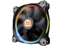 Thermaltake Riing 12 LED RGB PC ventilator Zwart (b x h x d) 120 x 120 x 25 mm Incl. LED verlichting
