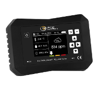 PCE Instruments Kooldioxidemeter 0   40000 ppm Met temperatuurmeting, Met datalogger, Zuurstofmeter, Wandmontage Kalibratie Fabrieksstandaard (zonder