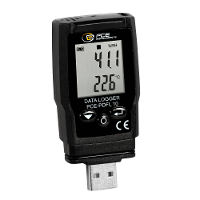 PCE Instruments PCE PDFL 10 PDF datalogger Te meten grootheid Luchtvochtigheid, Temperatuur, Luchtdruk, Luchtdruk (atmosfeer)  30 tot 60 °C 0 tot 100 % Hrel